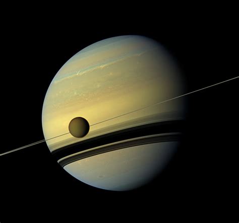 Spectacular Photos of Saturn and Titan Captured by Cassini Spacecraft | Space