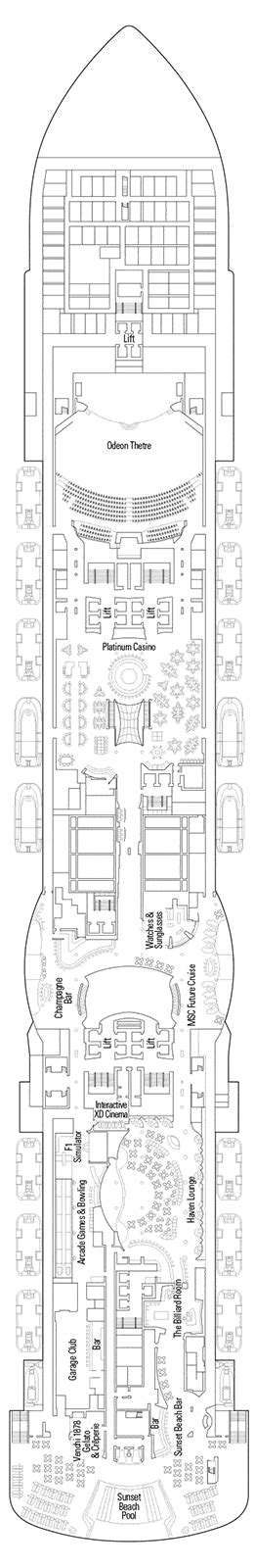 Msc Seashore Deck Plan - the hourglass hobby