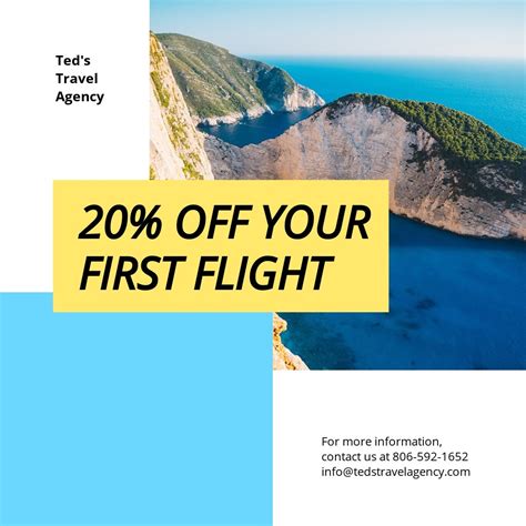 Creative Travel Agency Instagram Post Template - PSD | Template.net