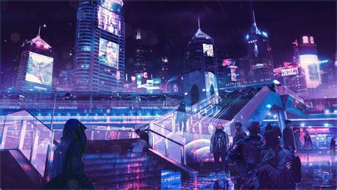 Pink Anime City Wallpapers - Wallpaper Cave