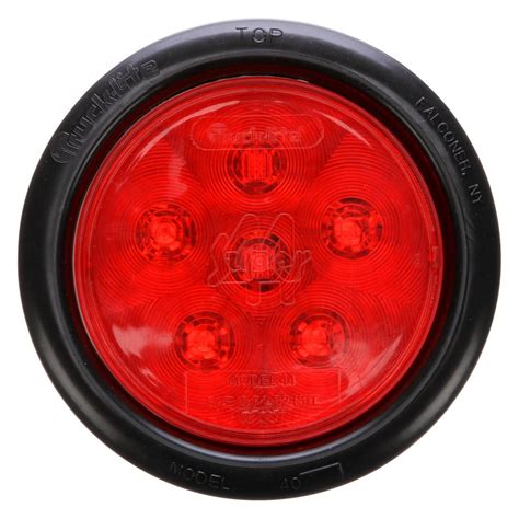 Truck-Lite® 44092R - Red Round Super 44 Stop/Turn/Tail Light Kit, 6 LED