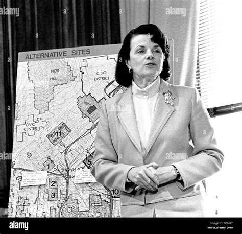 Mayor Dianne Feinstein talks about a new stadium in her office in City ...