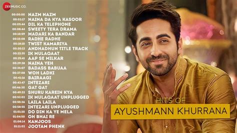 24 Hit songs Of Ayushmann Khurrana - Nazm Nazm, Naina Da Kya Kasoor, Dil Ka Telephone..... - YouTube