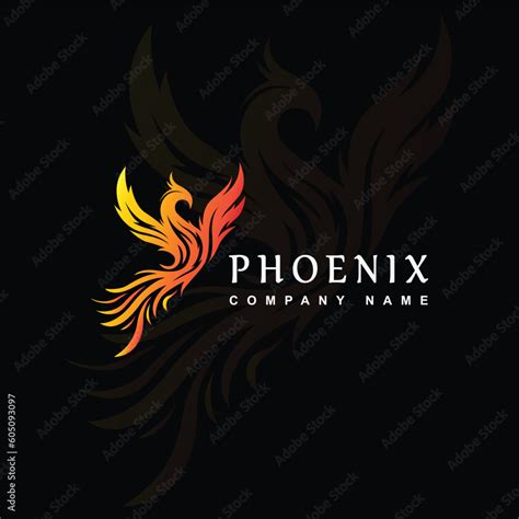 Fire phoenix mascot logo design illustrations Stock Vector | Adobe Stock