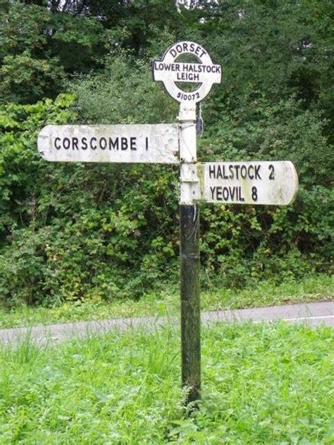 Finger post, Higher Halstock Leigh (C) Miss Steel | Dorset cottages, Dorset, Road signs