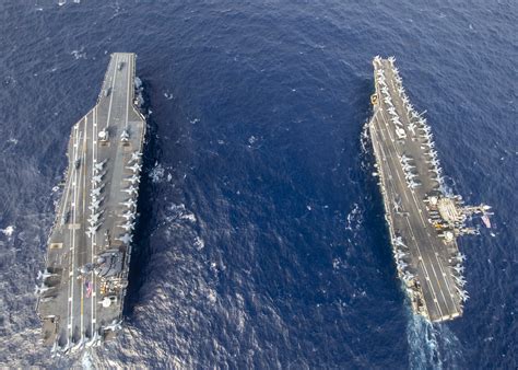 USS Gerald R. Ford conducts dual carrier ops with USS Harry S. Truman ...