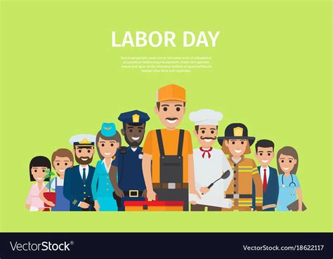 International labor day bright promotion poster Vector Image