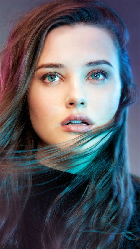 Katherine Langford Neon Lights 4K Ultra HD Mobile Wallpaper. Cute ...