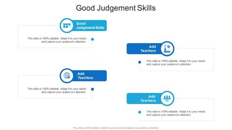 Good Judgement Skills In Powerpoint And Google Slides Cpb