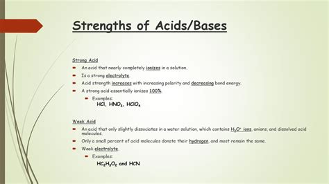 Acids and Bases Chapter ppt download