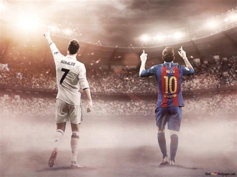 Lionel Messi And Cristiano Ronaldo Wallpaper