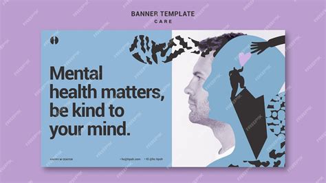 Free PSD | Mental health matters banner template