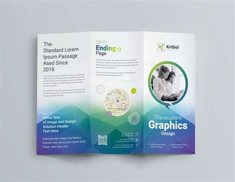 Professional Corporate Tri-Fold Brochure Template 001205 - Template Catalog