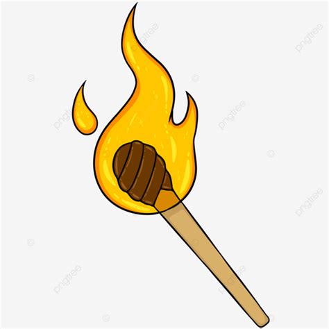 Torch Cartoon, Cartoon Clipart, Torch Clipart, Torch Fire PNG Transparent Clipart Image and PSD ...