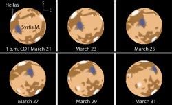 Till Hellas Freezes Over - See Frost and Clouds in Mars' Largest Crater ...