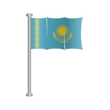 Kazakhstan Flag Vector, Kazakhstan, Flag, National PNG and Vector with ...