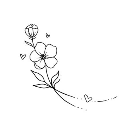 rxyjs. | Simple flower tattoo, Tattoos, Line art tattoos