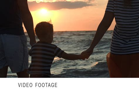 Family looking sunset holding hands | People Images ~ Creative Market