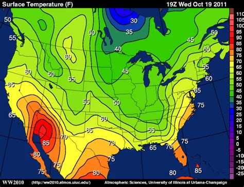 Earth Science Guy: Colorful Real-Time Weather Maps