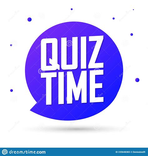 Quiz Time, Banner Design Template Stock Illustration - Illustration of cover, holiday: 235648365