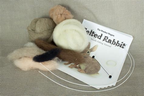 Needle Felted Rabbit Kit and Tutorial - Etsy