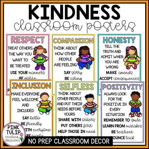 Kindness Posters - Values and Respect in the Classroom | Education ...