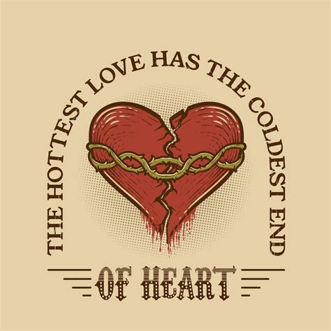 Illustration vintage broken heart with quotes 33498391 Vector Art at ...