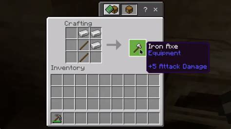 Minecraft Iron axe - Crafting guide - Minecraft Viki - MGN