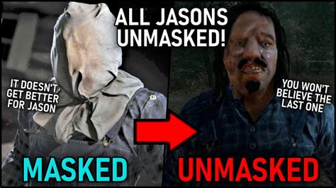 ALL JASONS UNMASKED - Friday the 13th All Jasons Unmasked Compared in the Friday the 13th Game ...