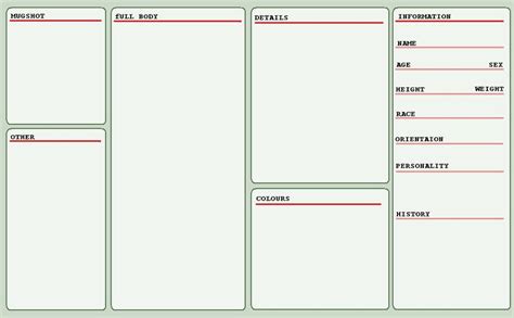 Character reference sheet by La-Pippo on DeviantArt - Resume Samples