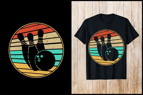 Vintage Bowling Retro T-Shirt Design Graphic by nxmnadim · Creative Fabrica