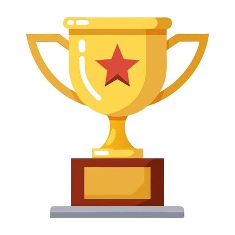 Gold trophy for place winner clipart vector art and illustration ...