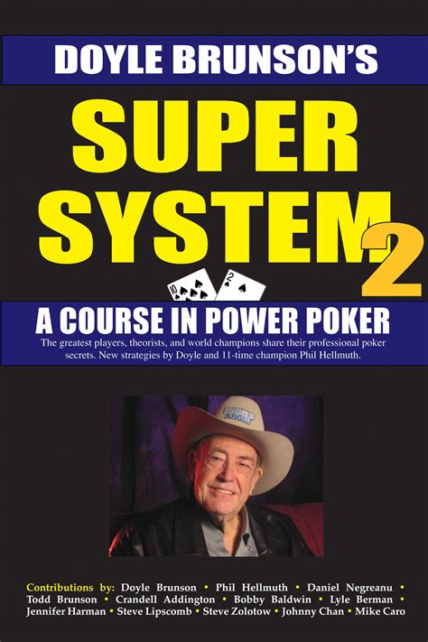 Super System 2 | Book by Doyle Brunson | Official Publisher Page ...