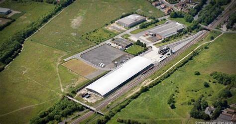 Shildon railway museum County Durham England UK aerial photograph | aerial photographs of Great ...