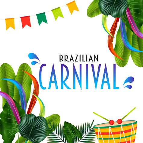 Brazilian Carnival Vector Art PNG, Brazilian Carnival Design Template ...