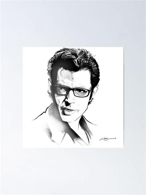 "Ian Malcolm Jeff Goldblum Jurassic Park Chaos Theory" Poster by barndogart | Redbubble