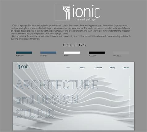 IONIC WEB DESIGN on Behance