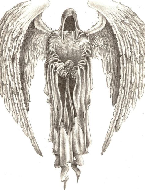 Angel drawing Dark angels and Angel on Pinterest | Tattoos | Pinterest ...