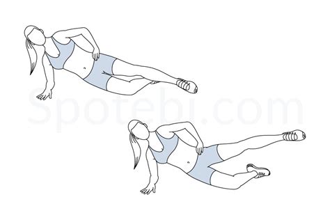 Side Plank Hip Abduction | Illustrated Exercise Guide