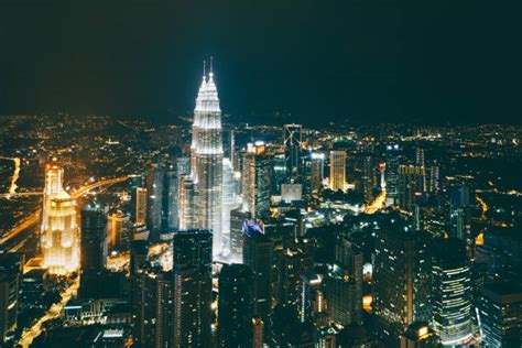 Kl Skyline Night Stock Photos, Pictures & Royalty-Free Images - iStock