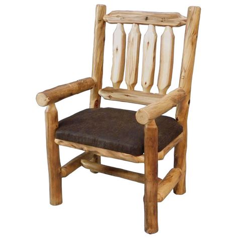 Beartooth Aspen Timberland Upholstered Log Dining Chairs