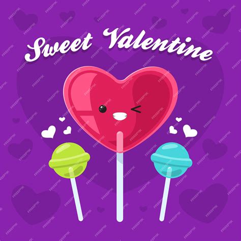 Premium Vector | Heart shaped candy. vector illustration