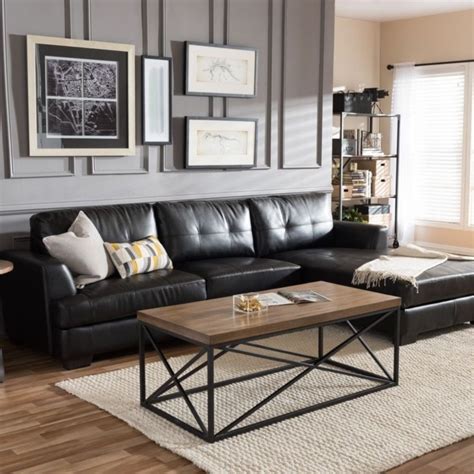 46 Stunning Sectional Sofa Decor Ideas | decoratrend.com | Black sofa living room, Leather sofa ...