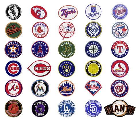 Mlb Major League Baseball Every Team's Logos - 3D Print Model by danyelon