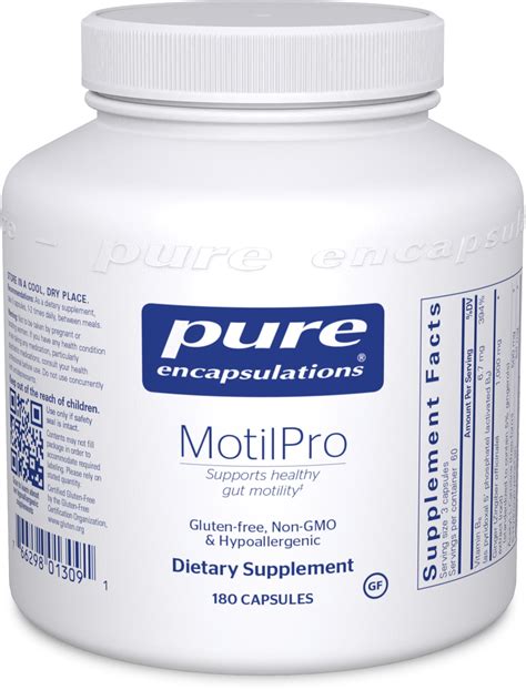 Pure Encapsulations - MotilPro - Hypoallergenic Dietary Supplement to Promote Healthy Gut ...