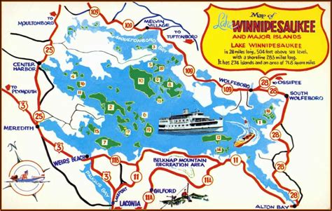 Lake Winnipesaukee Map Of Islands - map : Resume Examples #X42M4lONVk
