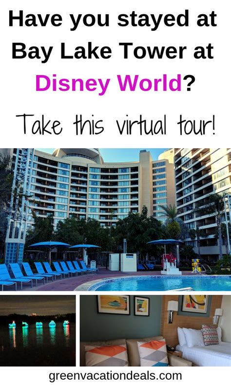 Disney Bay Lake Tower Orlando Virtual Tour | Disney world tips and tricks, Bay lake tower, Walt ...