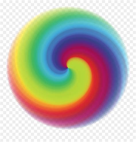 Rainbow Circle Clipart Clipground Bat Clip Art Moon - Rainbow Circle Swirl - Png Download ...