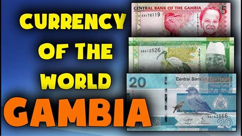 Currency of the world - Gambia. Gambian dalasi. Exchange rates Gambia. Gambian banknotes - YouTube