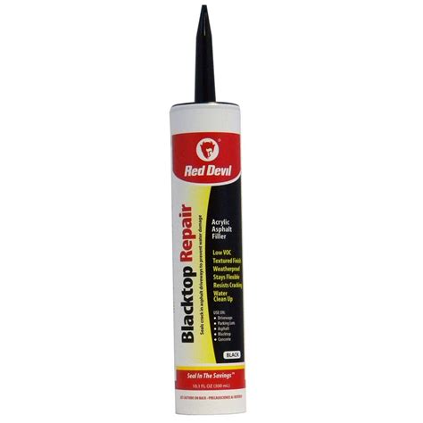 Red Devil 10.1 oz. Blacktop Driveway Repair Caulk-0637 - The Home Depot